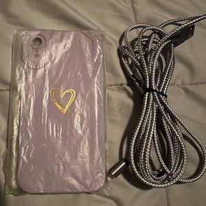 iPhone XR case & charger